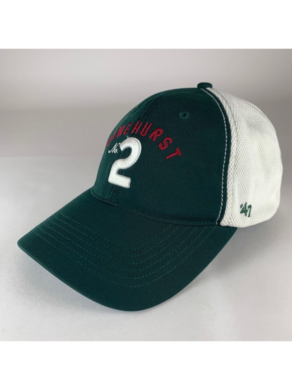 Pinehurst No 2 Green White 47 Brand Stretch Fitted Hat Mens One Size
